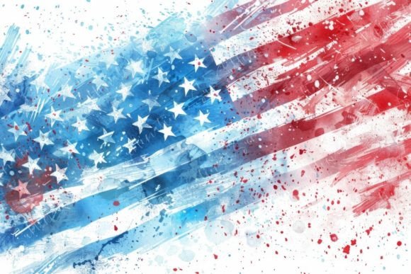 Artistic American Flag: A Bold Digital Asset for Visual Storytelling