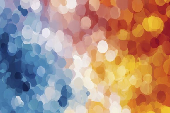 Blue and Orange Abstract Background Wall: A Dynamic Visual Asset