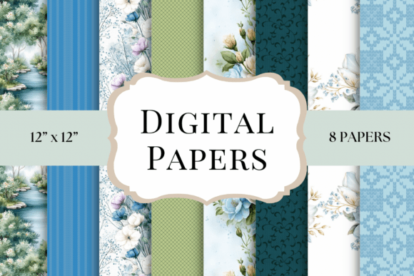 Blue Botanical Digital Papers: A Designer’s Guide to Versatile Florals