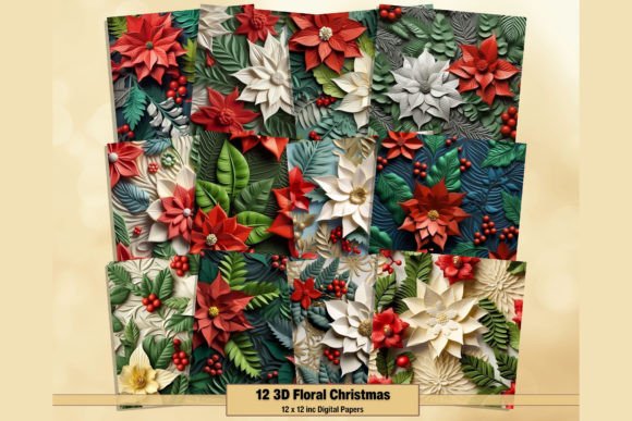 Bring Your Holiday Crafts to Life with 3D Poinsettia Papers