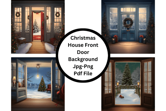 Christmas House Front Door Background: A Designer's Guide to Festive Storytelling