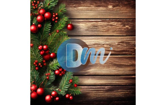 Christmas Wooden Digital Paper 40: A Rustic Holiday Asset