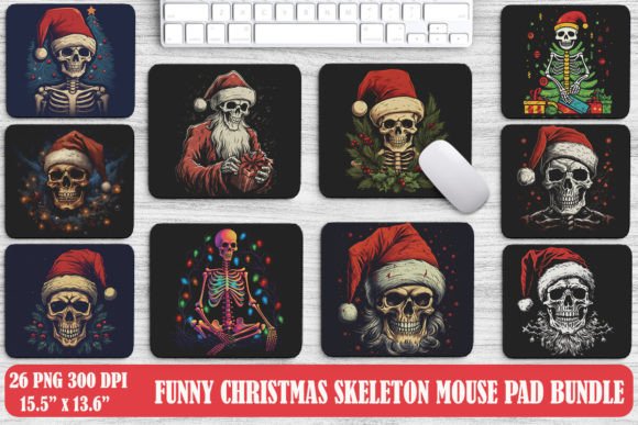 Funny Christmas Skeleton Mouse Pad: A Guide to Whimsical Holiday Design
