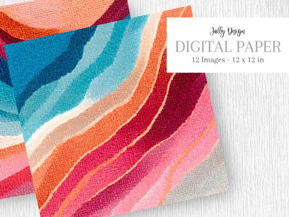 Orange and Blue Textured Abstract Art: A Designer's Toolkit