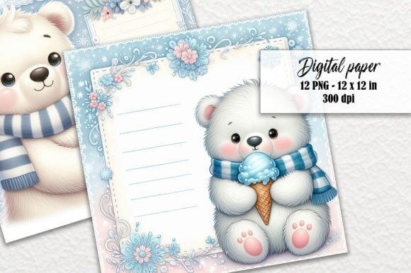 Polar Bear Winter Stationary Letter PNG: A Creative's Guide