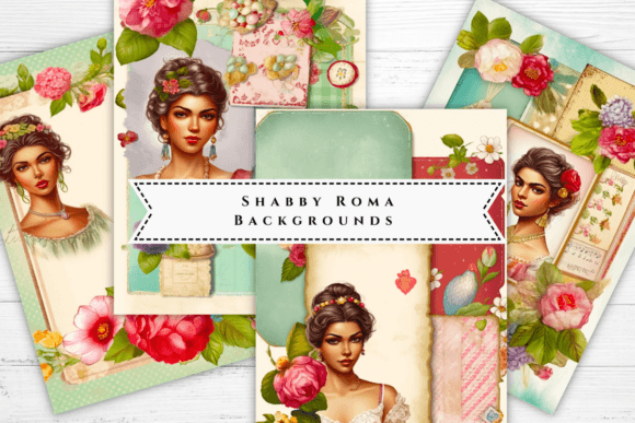 Shabby Chic Roma Prints: Your Go-To Vintage Digital Paper