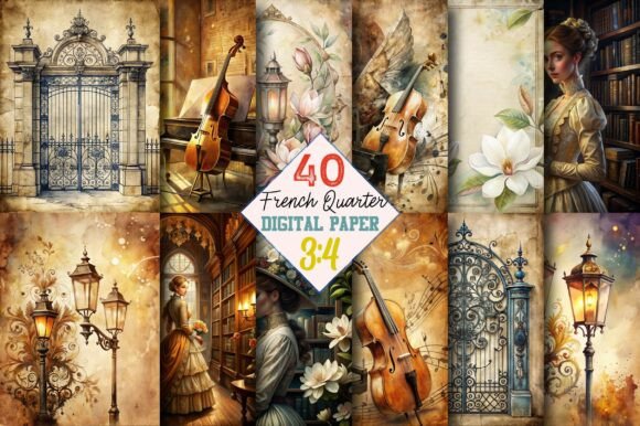 The French Quarter Junk Journal Pages: A Creative Toolkit