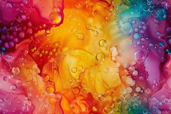 Unlocking Energy: Vibrant Abstract Bubbles Seamless in Design
