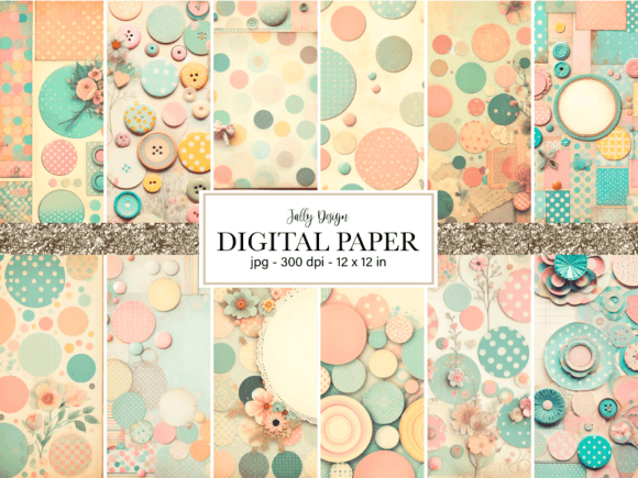 Vintage Pastel Polka Dots Scrapbook: A Fresh Take on Classic Charm